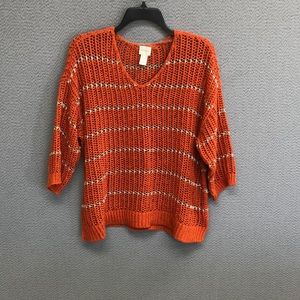 Chico’s 3/4 sleeve sweater. Size 2